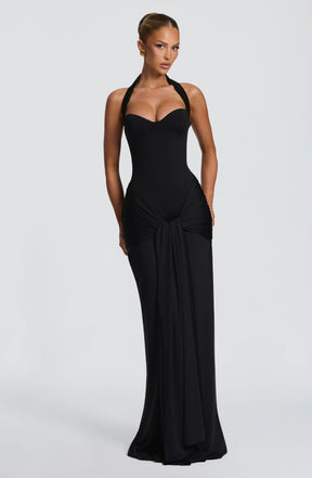 Gia Maxi Dress - Black Ryvelle