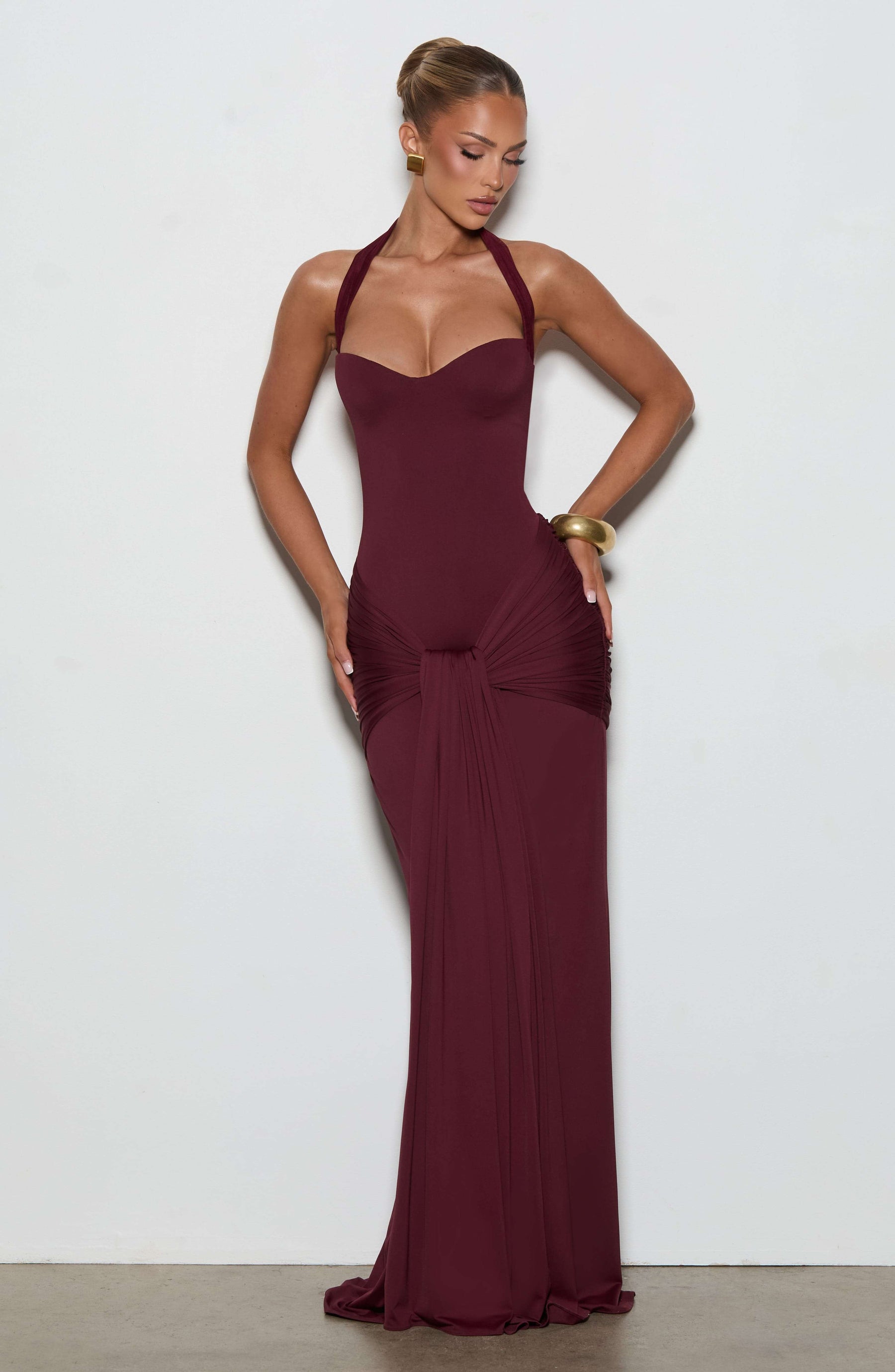 Gia Maxi Dress - Cherry Lacquer Ryvelle