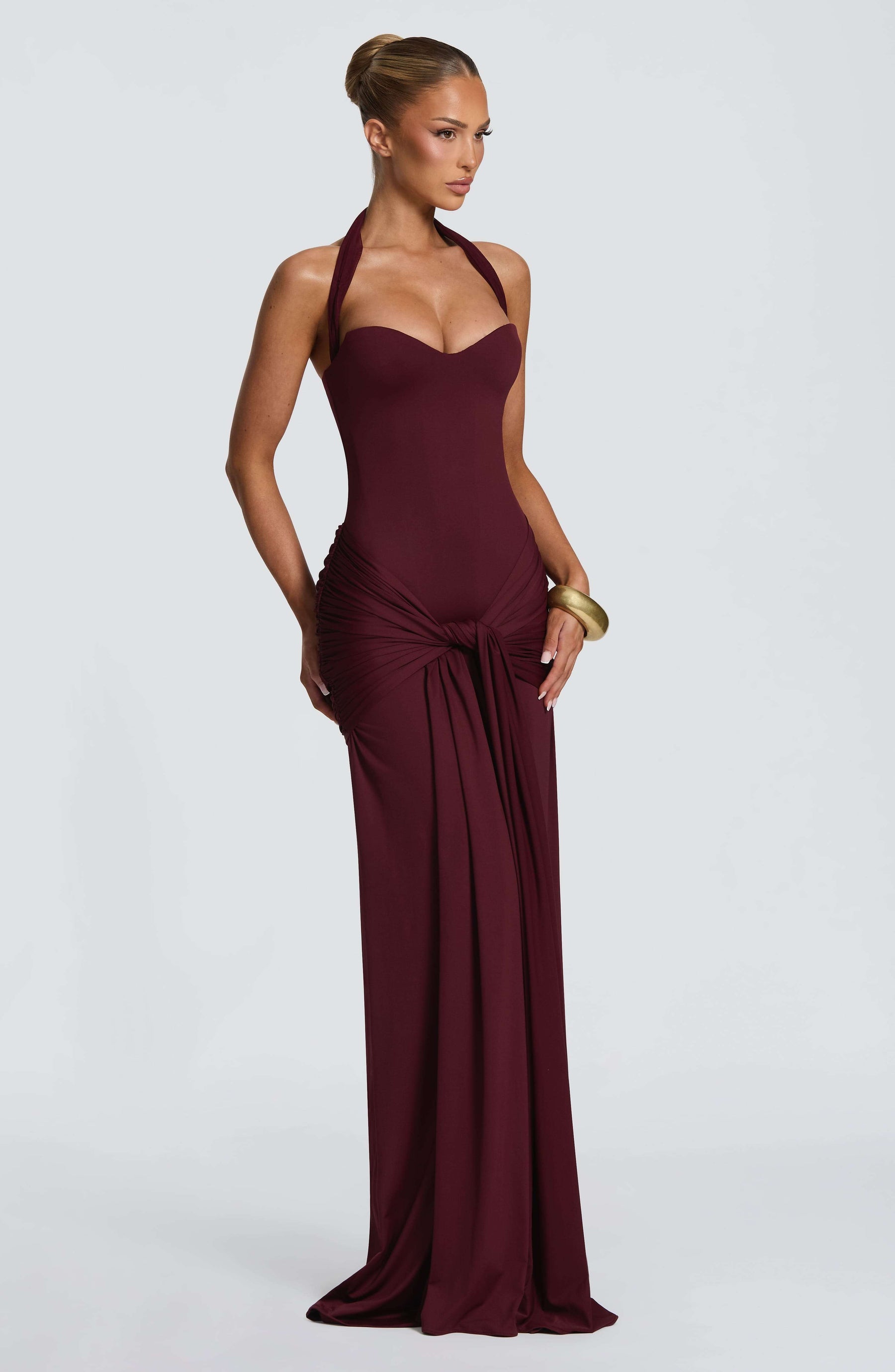 Gia Maxi Dress - Cherry Lacquer Ryvelle
