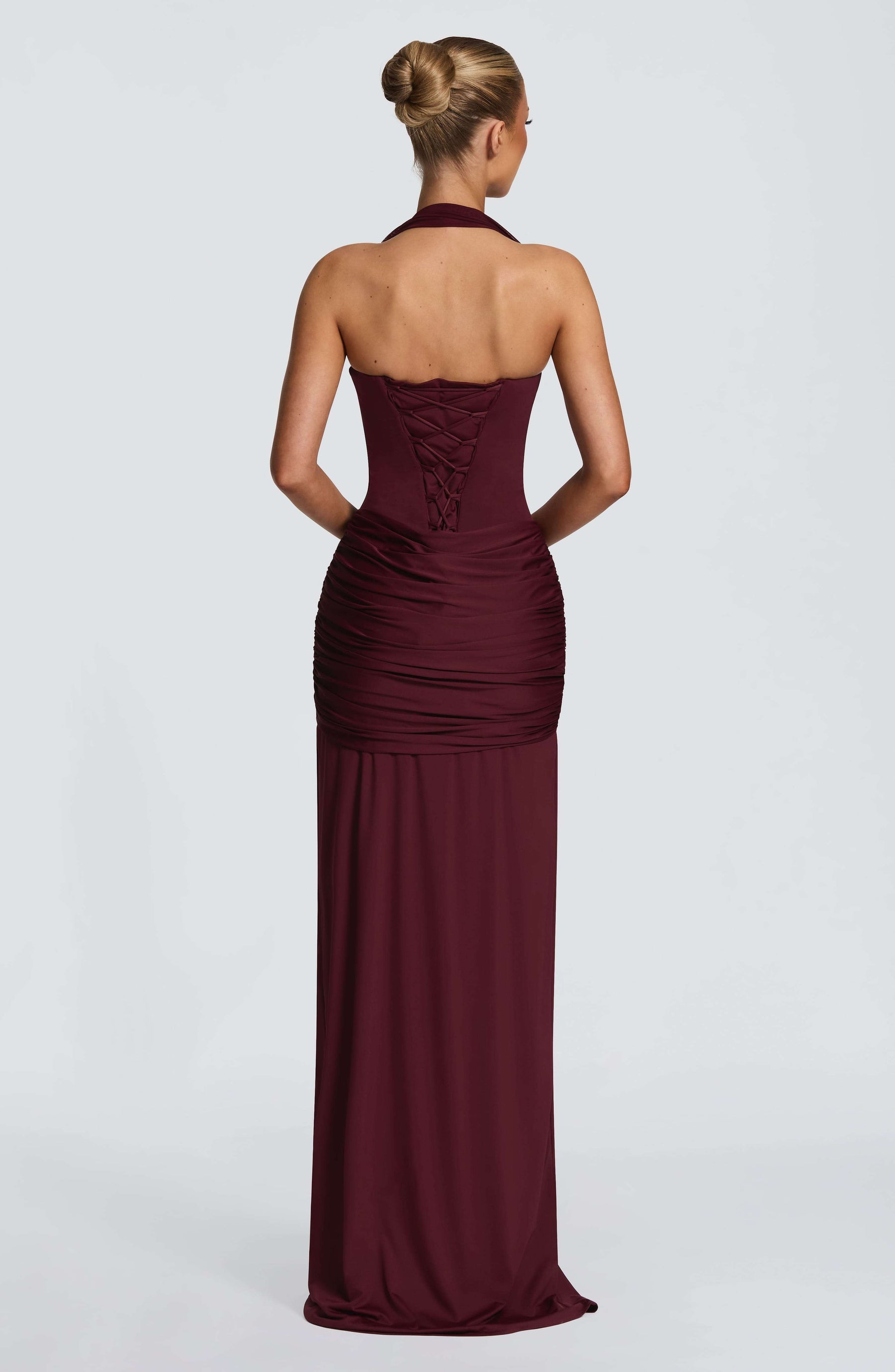 Gia Maxi Dress - Cherry Lacquer Ryvelle