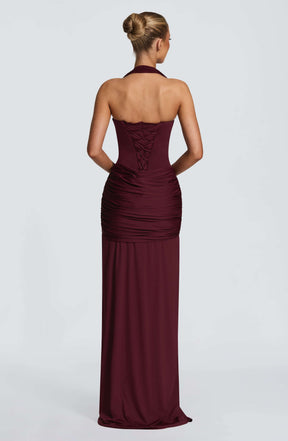 Gia Maxi Dress - Cherry Lacquer Ryvelle