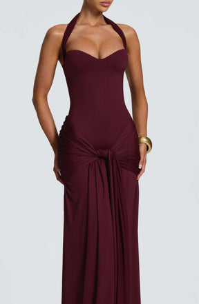 Gia Maxi Dress - Cherry Lacquer Ryvelle
