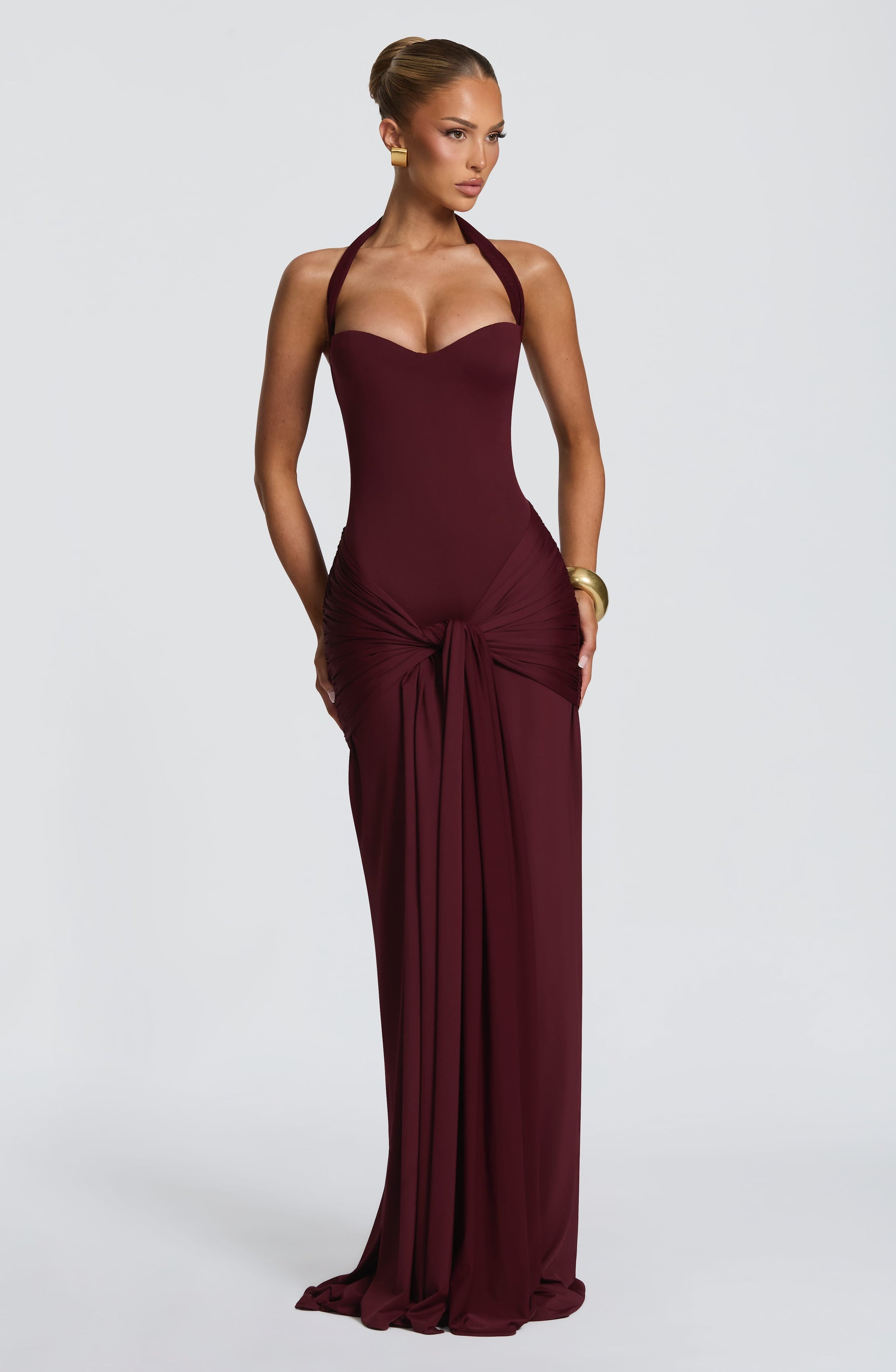 Gia Maxi Dress - Cherry Lacquer Ryvelle