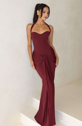 Gia Maxi Dress - Cherry Lacquer Ryvelle