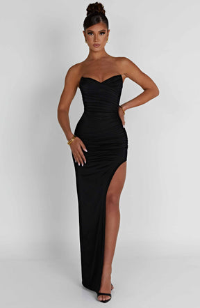 Giovanna Maxi Dress - Black Ryvelle