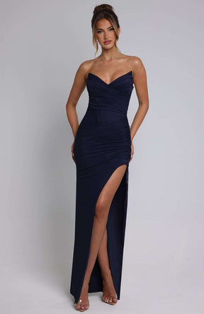 Giovanna Maxi Dress - Navy Ryvelle