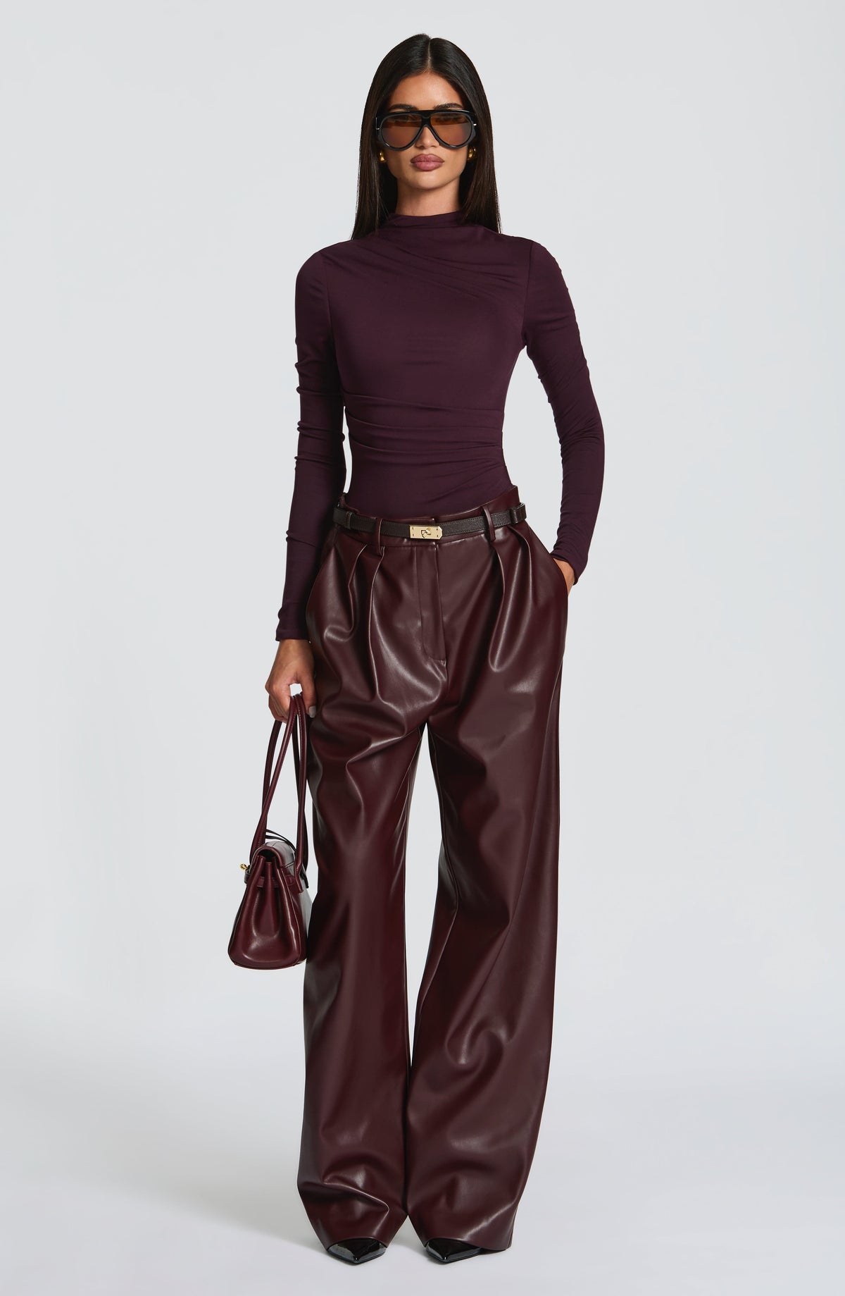 Glenda Pants - Plum Ryvelle