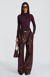 Glenda Pants - Plum Ryvelle