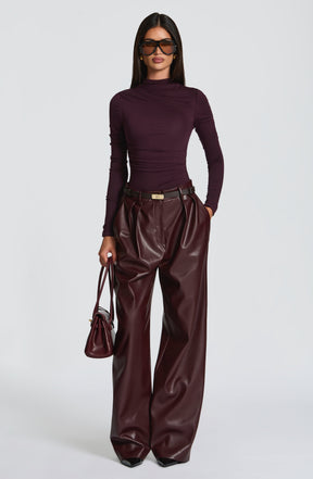 Glenda Pants - Plum Ryvelle