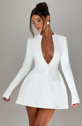 Greta Mini Dress - Ivory Ryvelle