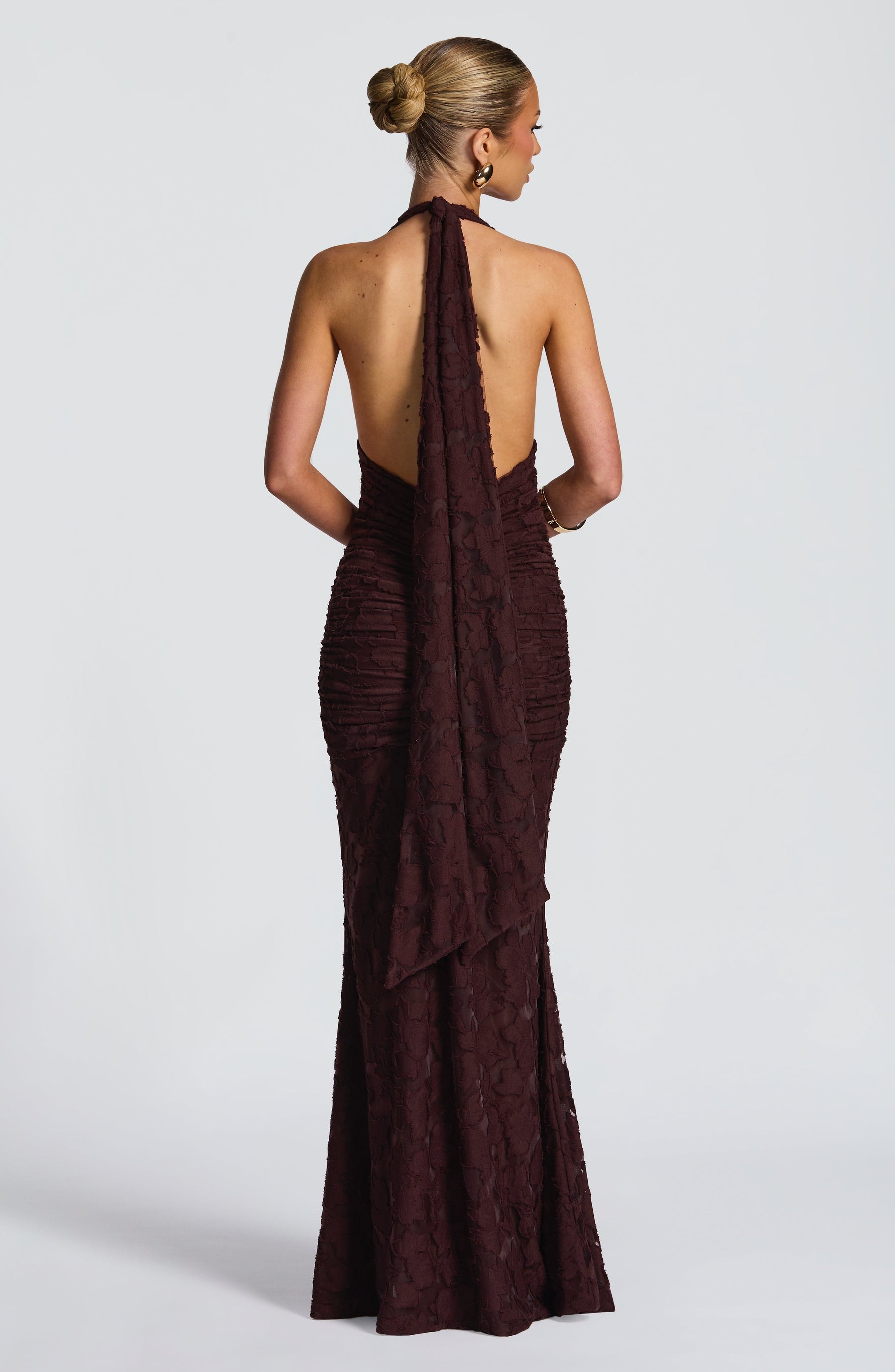 Guinevere Maxi Dress - Plum Brown Ryvelle