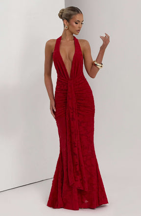 Guinevere Maxi Dress - Red Ryvelle