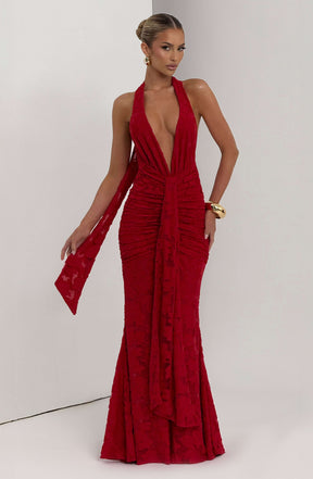 Guinevere Maxi Dress - Red Ryvelle