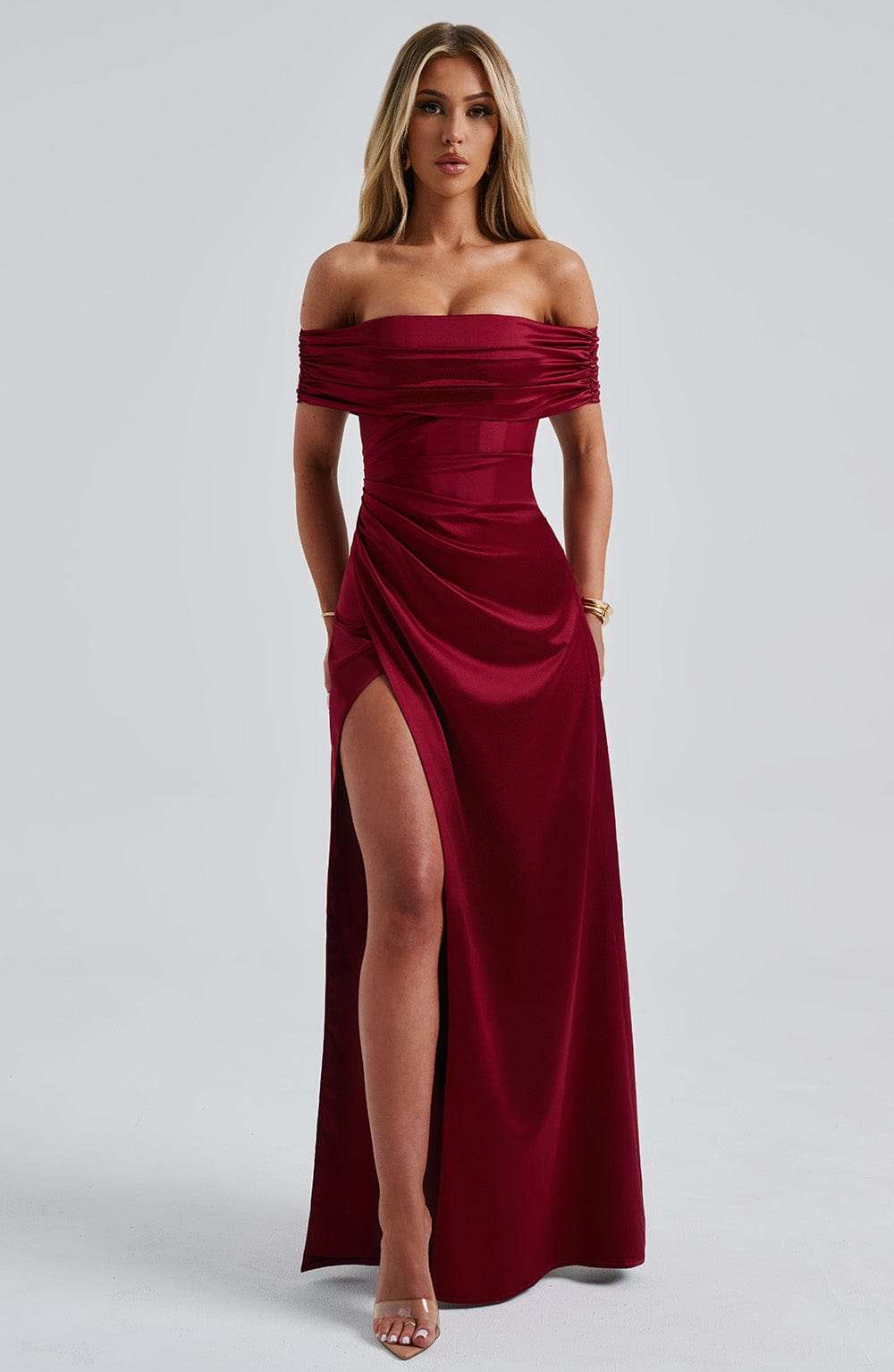 Gwendolyn Maxi Dress - Burgundy Ryvelle