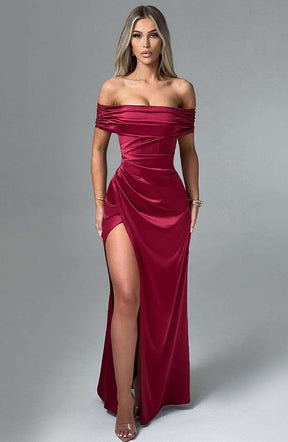 Gwendolyn Maxi Dress - Burgundy Ryvelle