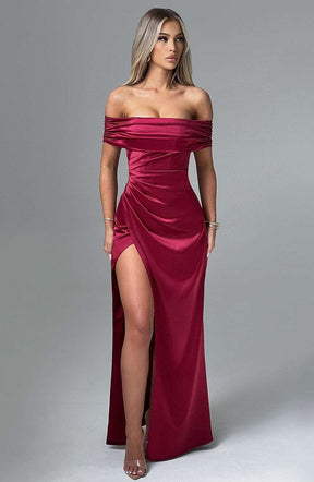 Gwendolyn Maxi Dress - Burgundy Ryvelle
