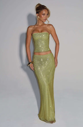 Hali Maxi Skirt - Olive Ryvelle