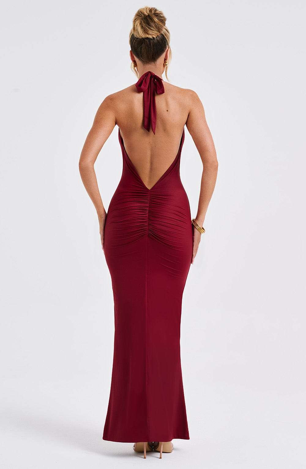 Harmonia Maxi Dress - Burgundy Ryvelle