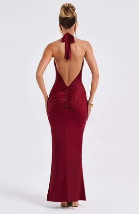 Harmonia Maxi Dress - Burgundy Ryvelle