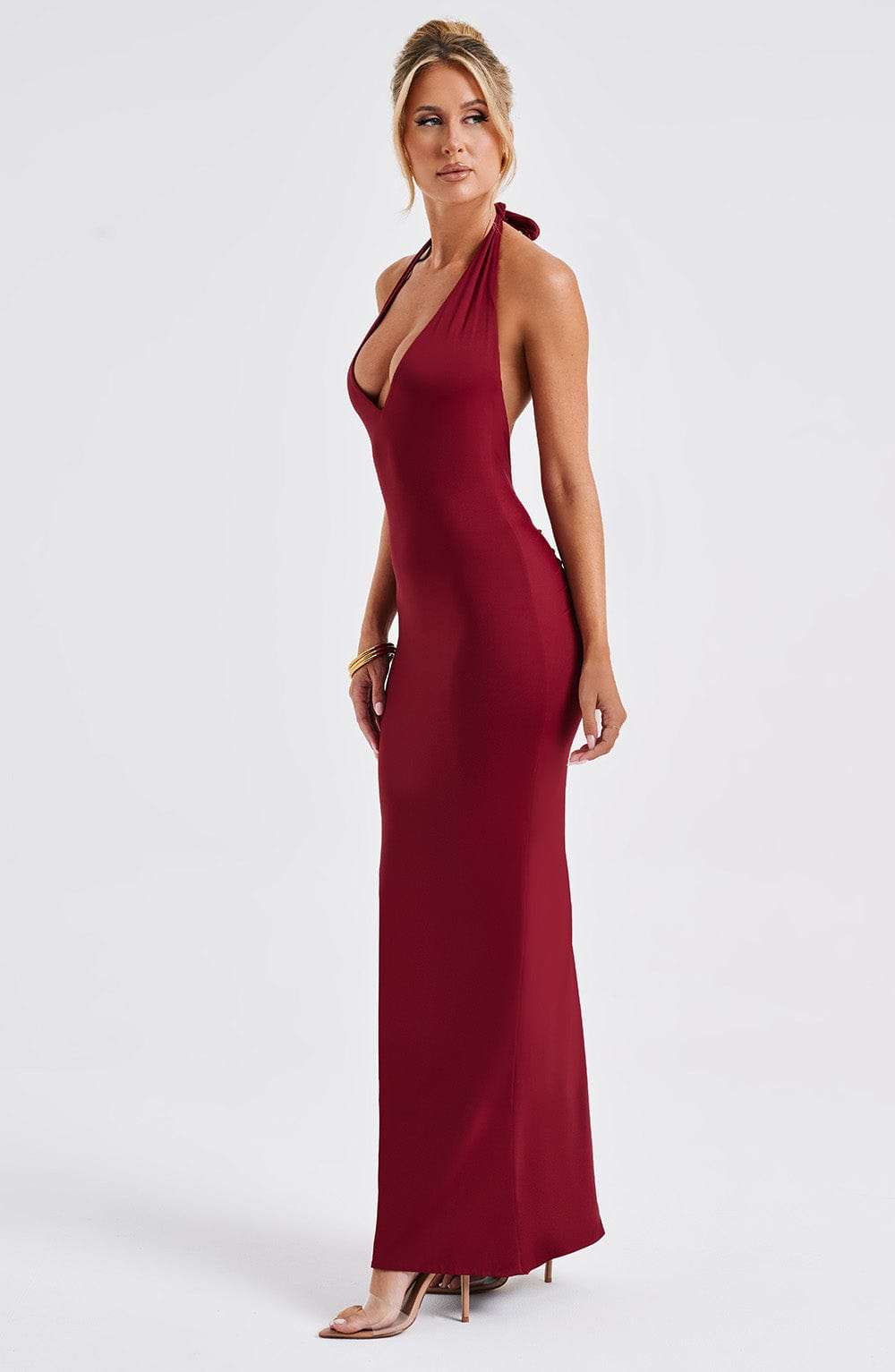 Harmonia Maxi Dress - Burgundy Ryvelle