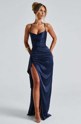 Helen Maxi Dress - Navy Ryvelle