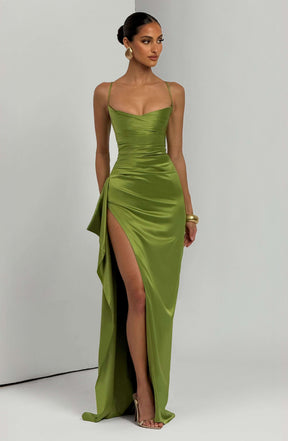 Helen Maxi Dress - Olive Ryvelle