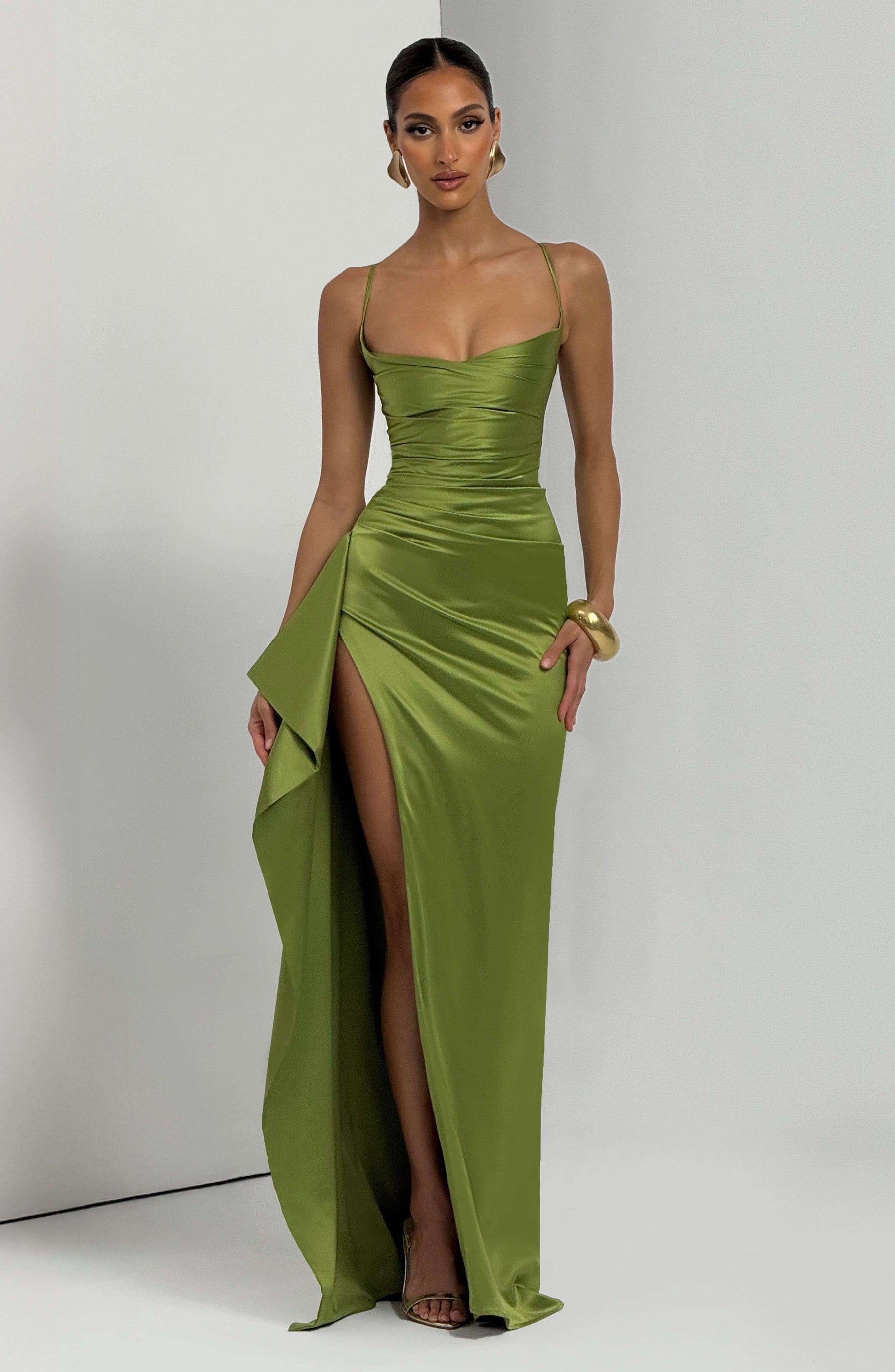 Helen Maxi Dress - Olive Ryvelle