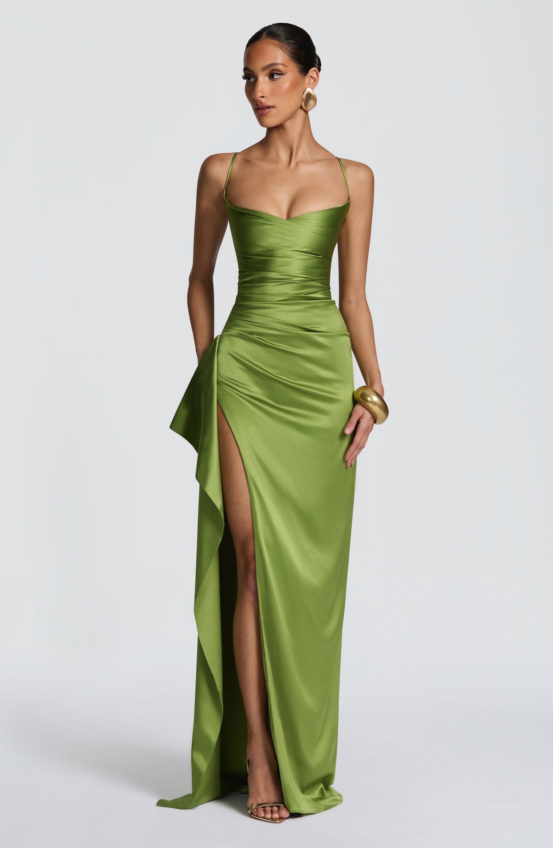Helen Maxi Dress - Olive Ryvelle