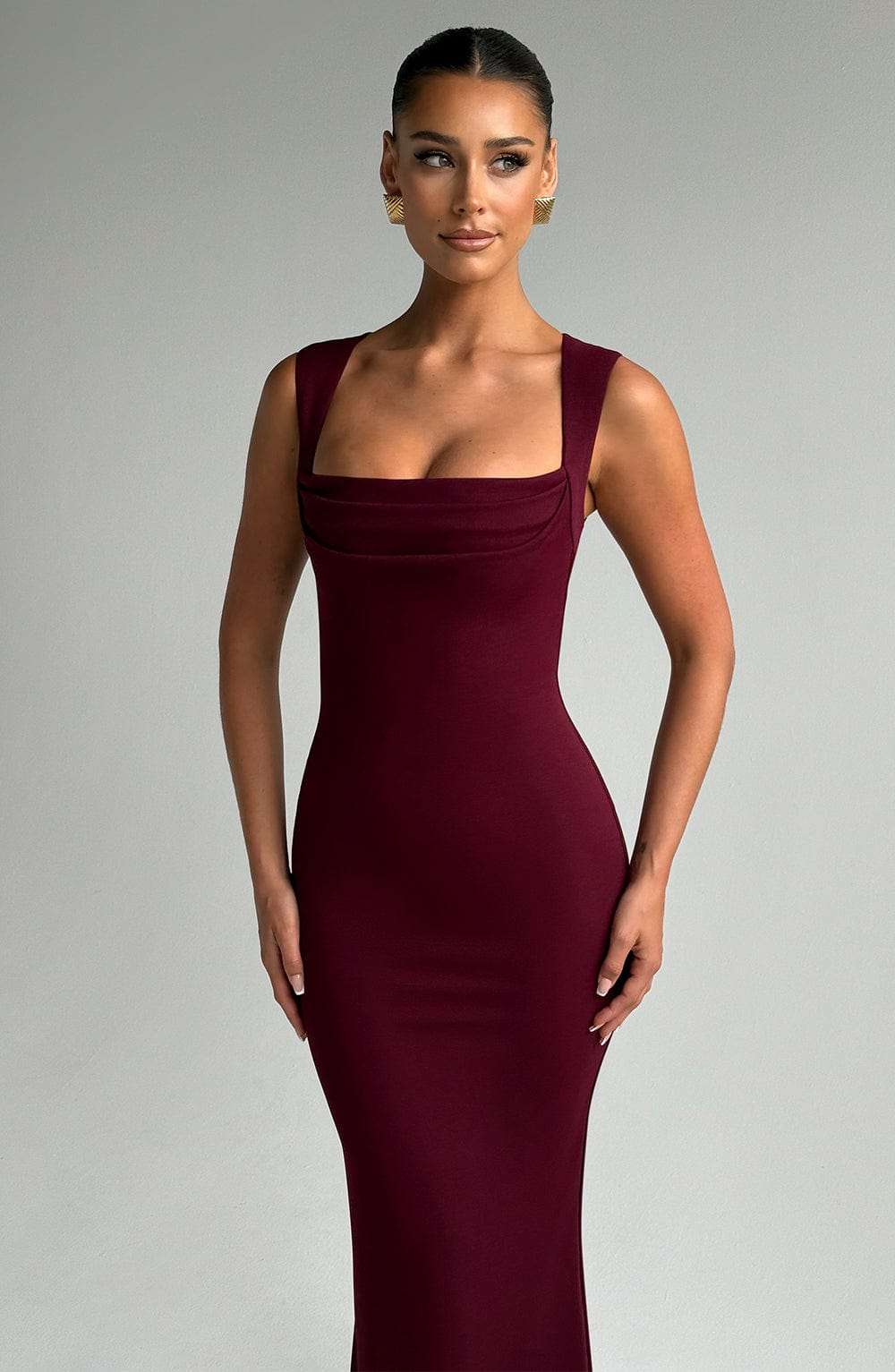 Helena Maxi Dress - Cherry Lacquer Ryvelle