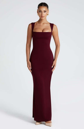 Helena Maxi Dress - Cherry Lacquer Ryvelle