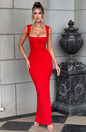 Helena Maxi Dress - Red Ryvelle