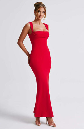 Helena Maxi Dress - Red Ryvelle