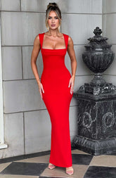 Helena Maxi Dress - Red Ryvelle