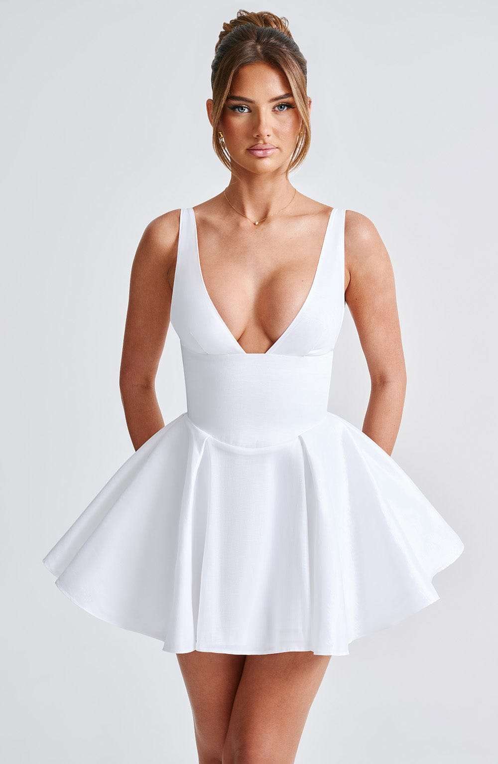 Imani Mini Dress - Ivory Ryvelle