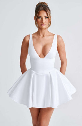 Imani Mini Dress - Ivory Ryvelle