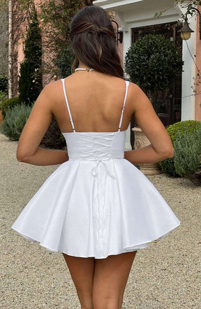 Imani Mini Dress - Ivory Ryvelle