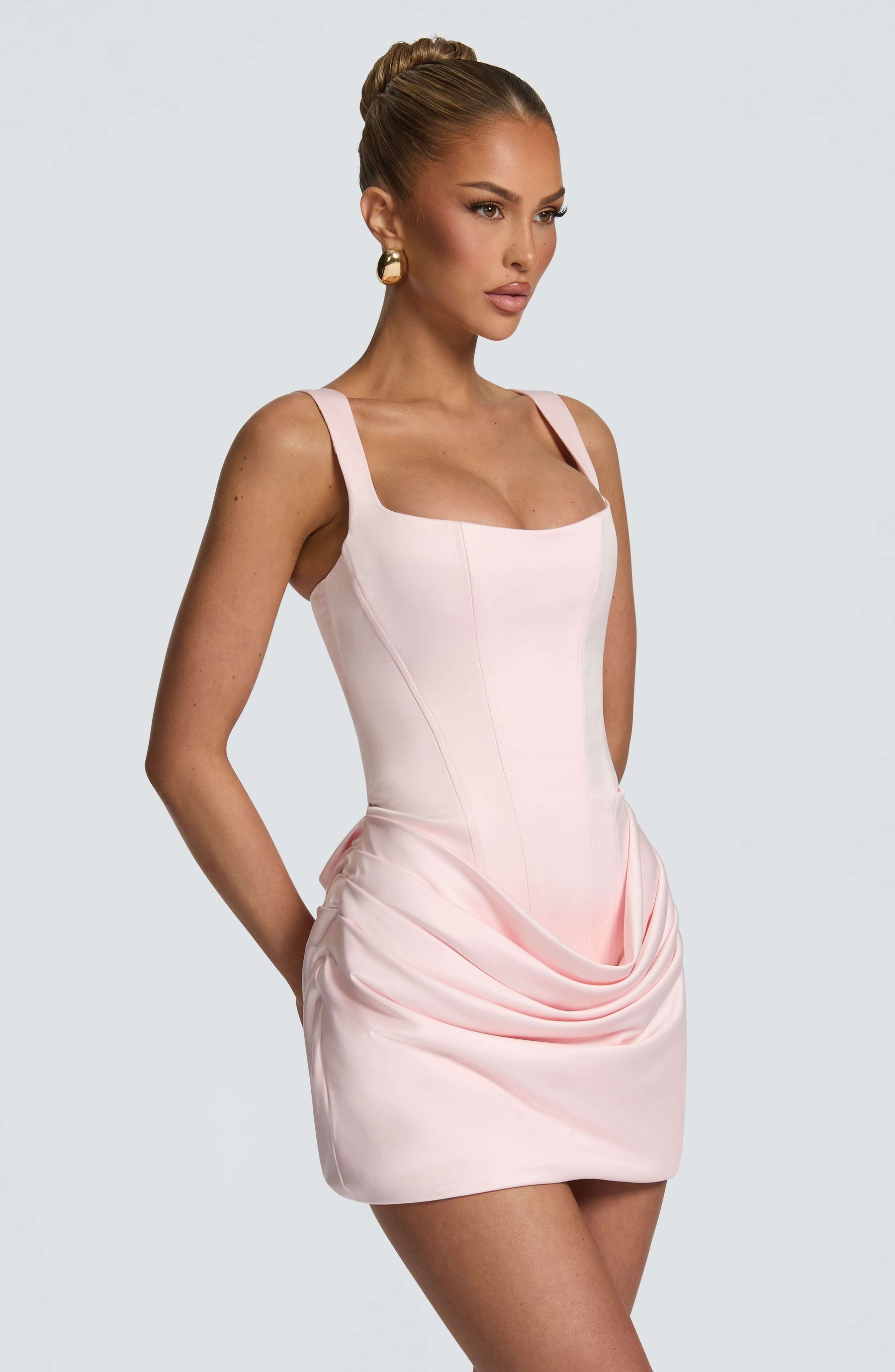 Imogen Mini Dress - Blush Ryvelle