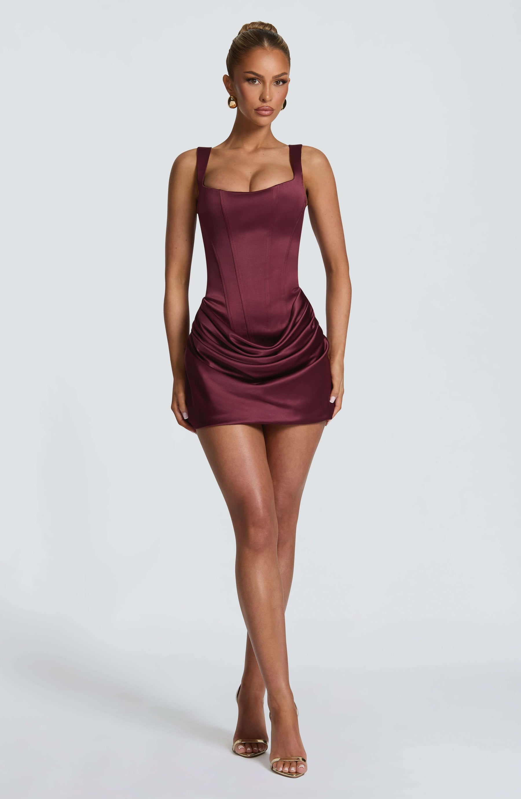 Imogen Mini Dress - Cherry Lacquer Ryvelle