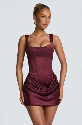 Imogen Mini Dress - Cherry Lacquer Ryvelle