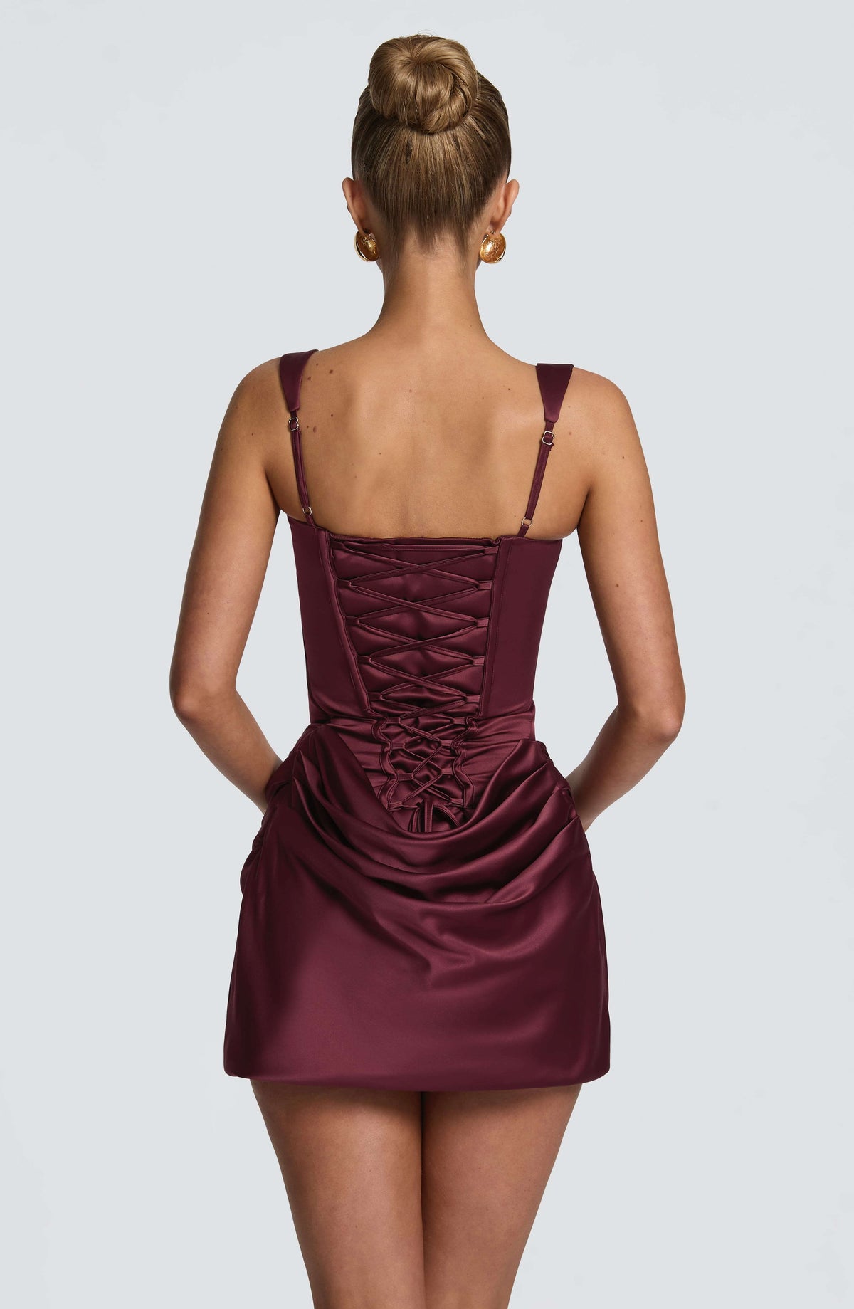 Imogen Mini Dress - Cherry Lacquer Ryvelle