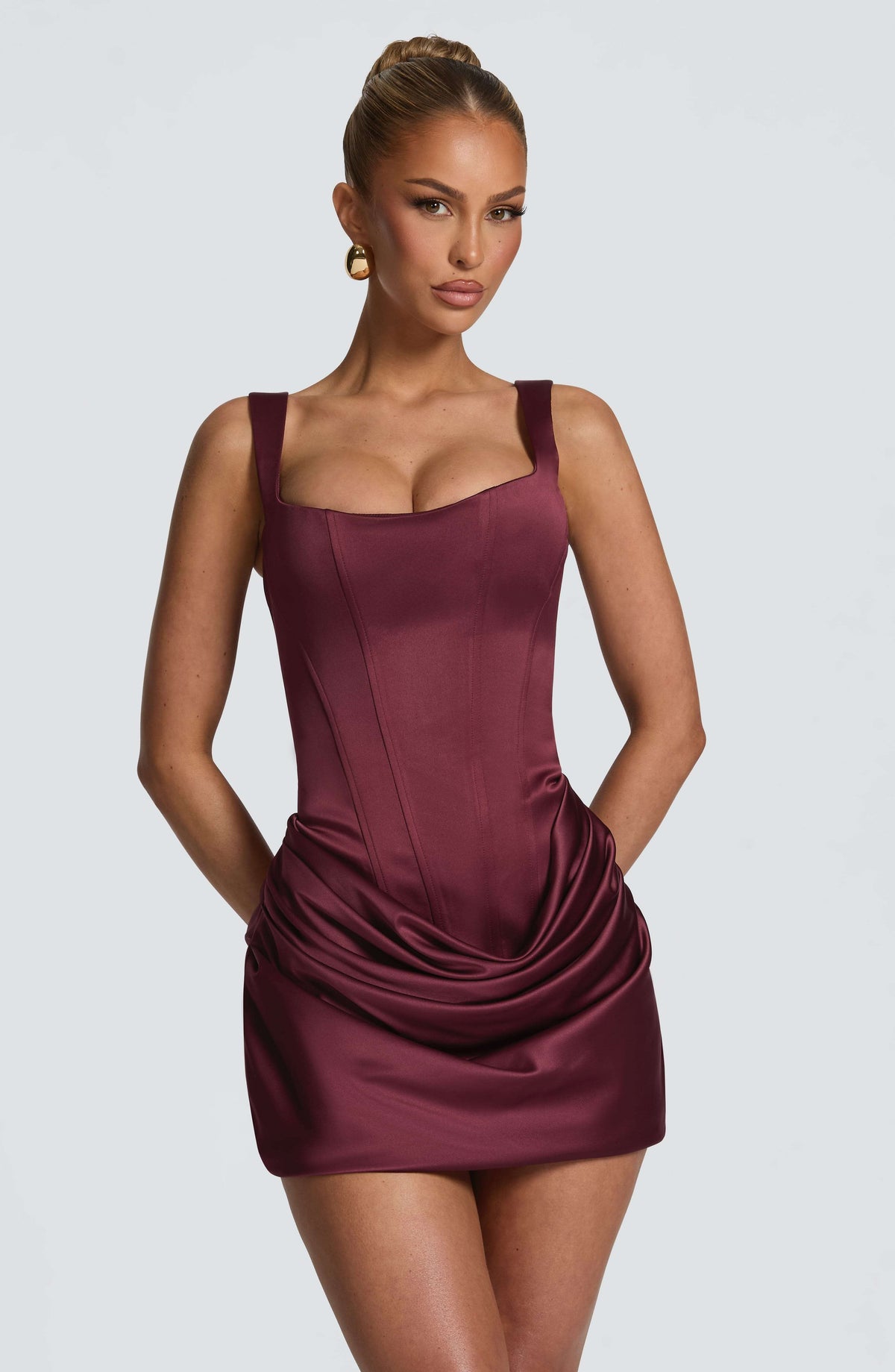 Imogen Mini Dress - Cherry Lacquer Ryvelle