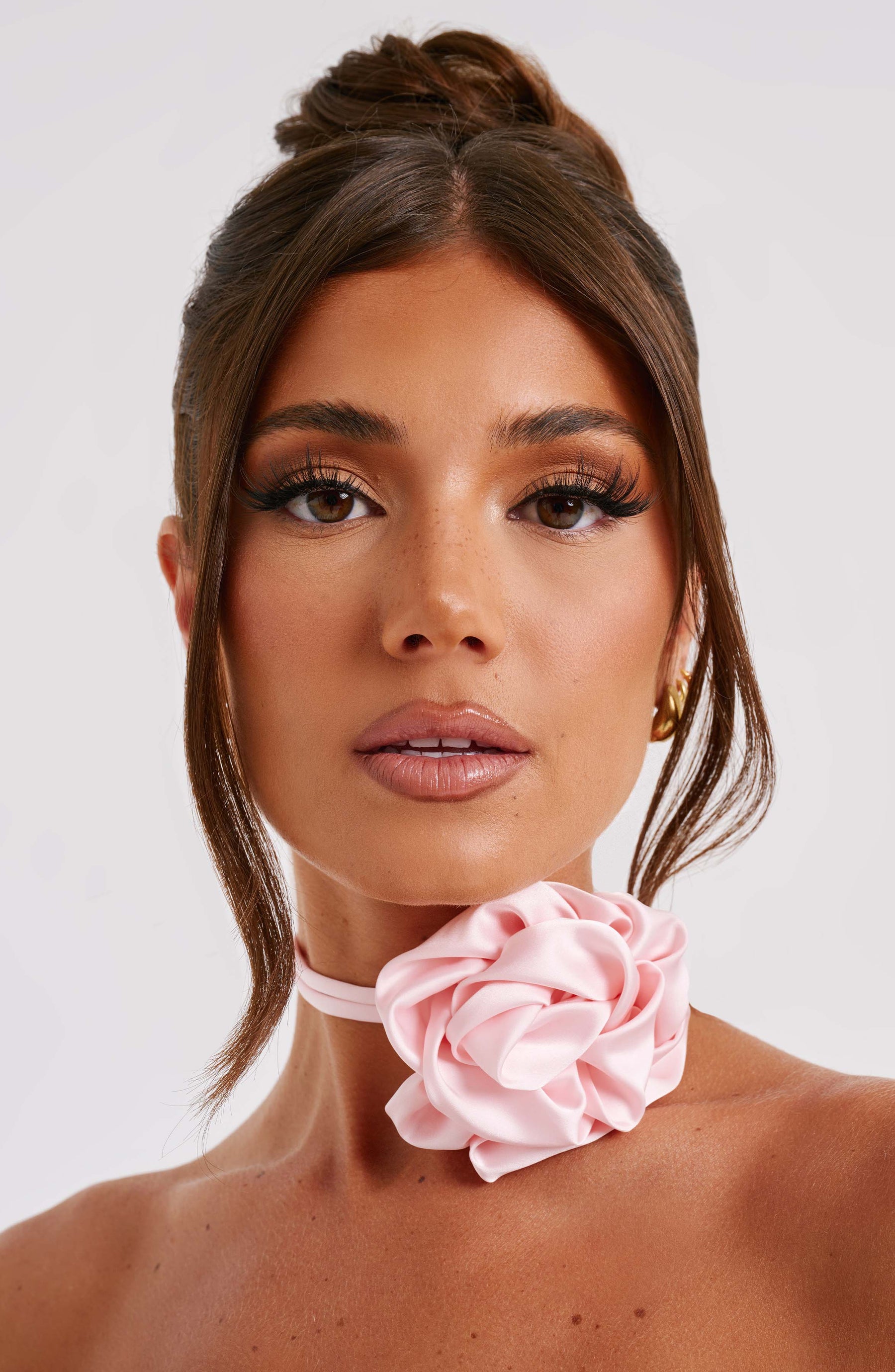 India Floral Neck Tie - Blush Ryvelle