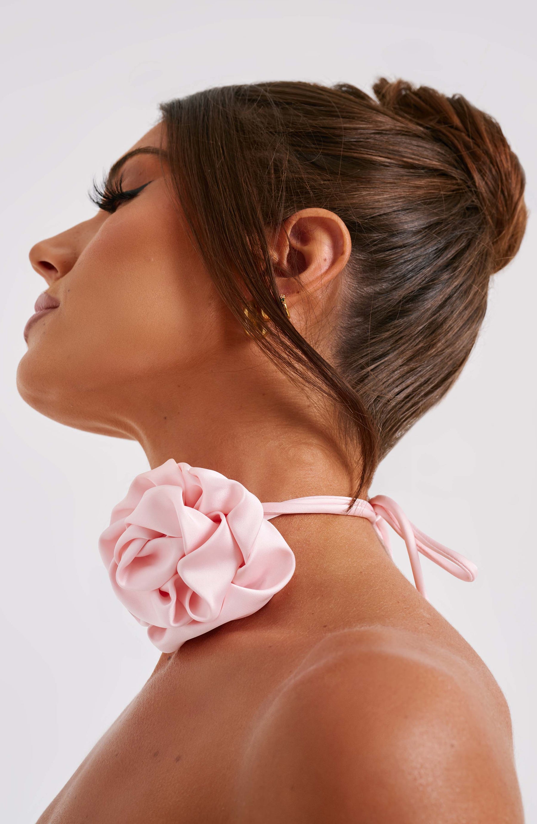 India Floral Neck Tie - Blush Ryvelle