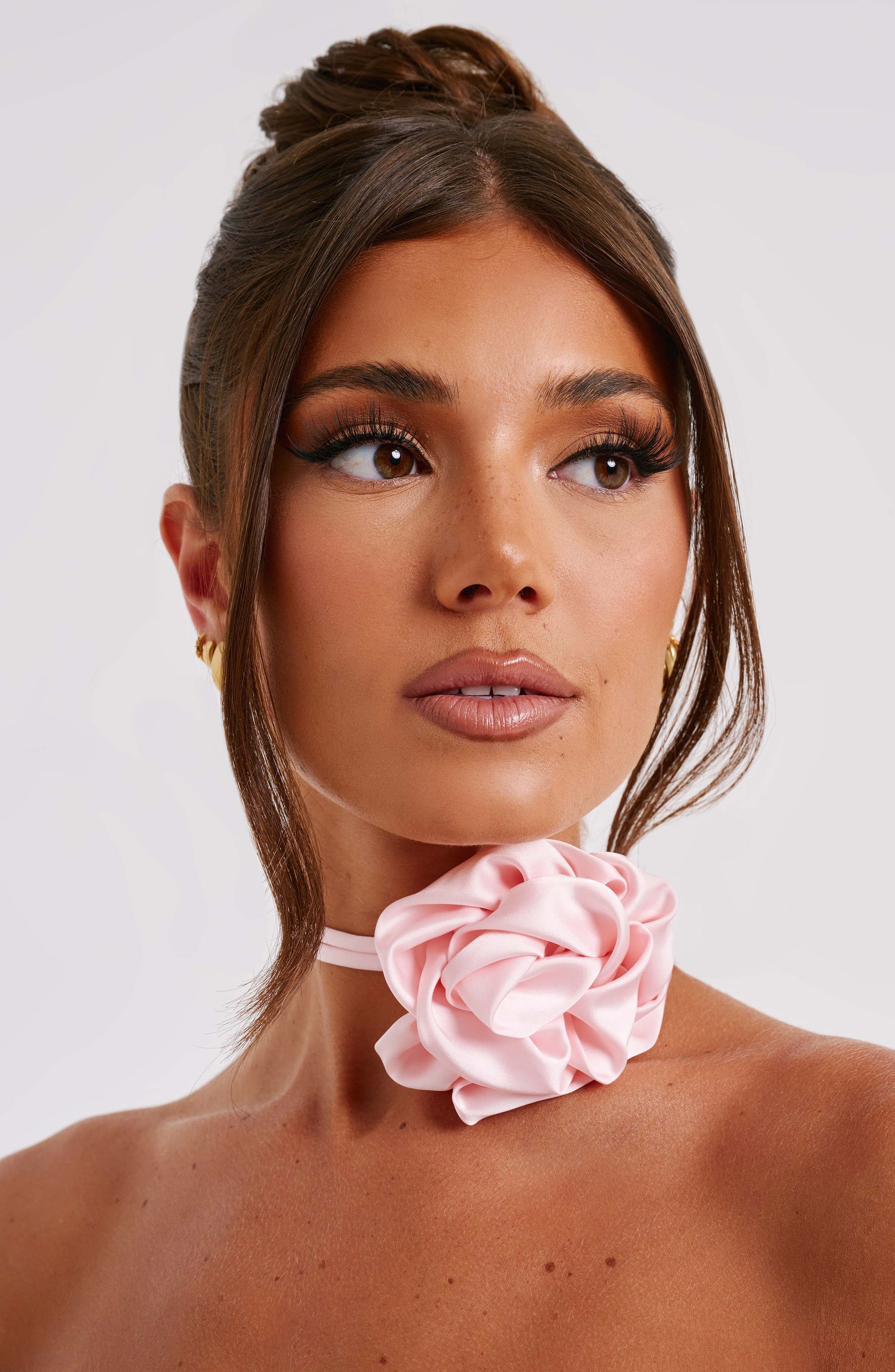 India Floral Neck Tie - Blush Ryvelle