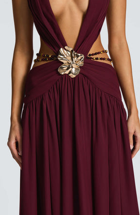 Indianna Maxi Dress - Cherry Lacquer Ryvelle