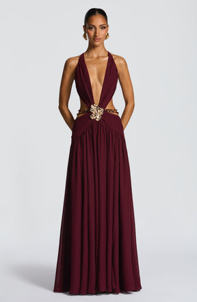 Indianna Maxi Dress - Cherry Lacquer Ryvelle