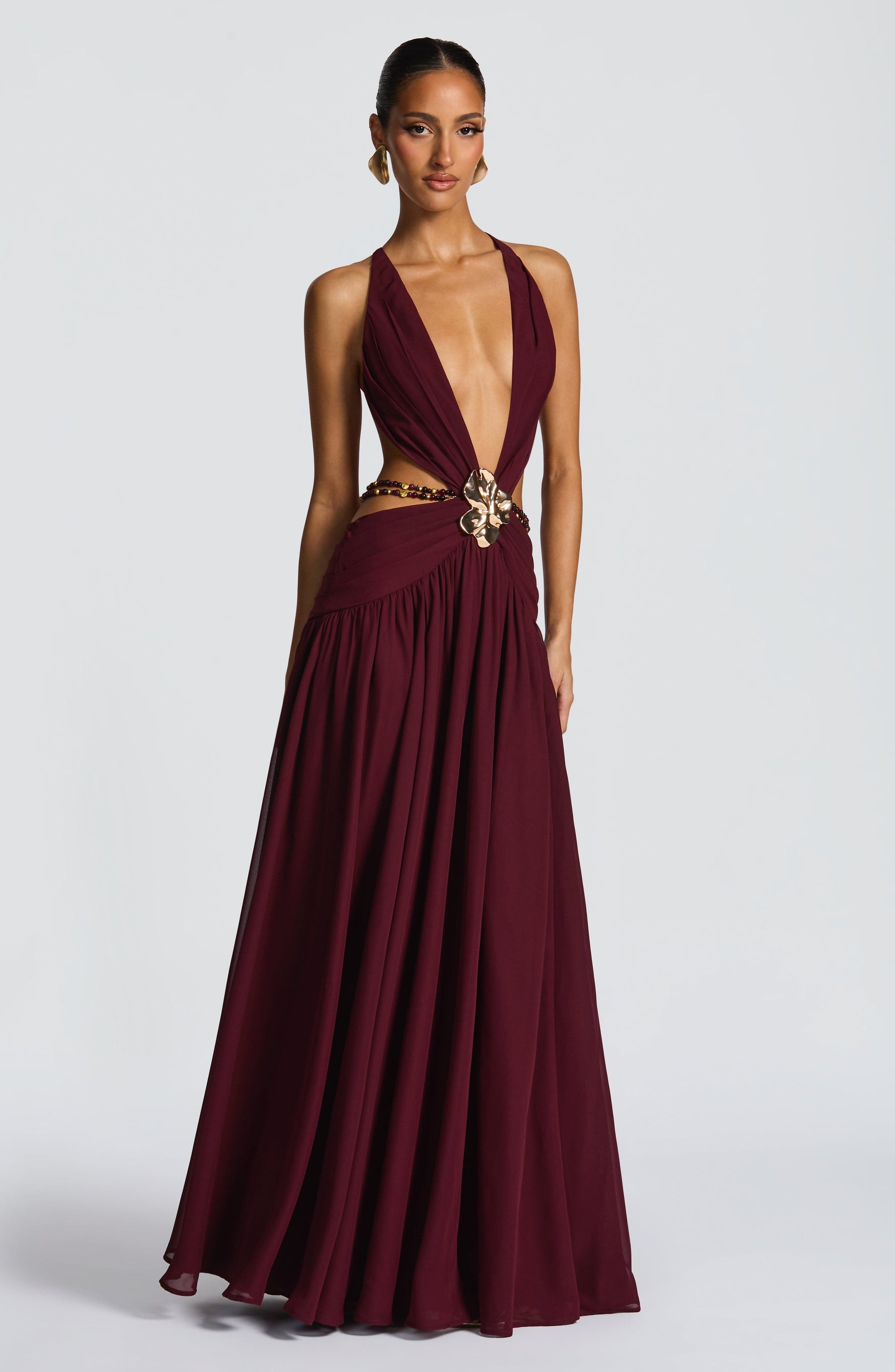 Indianna Maxi Dress - Cherry Lacquer Ryvelle