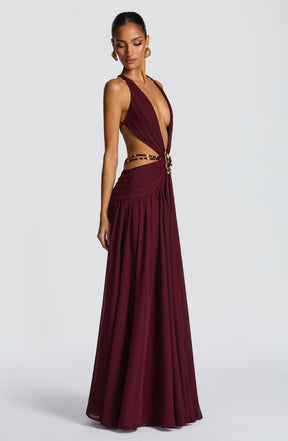 Indianna Maxi Dress - Cherry Lacquer Ryvelle