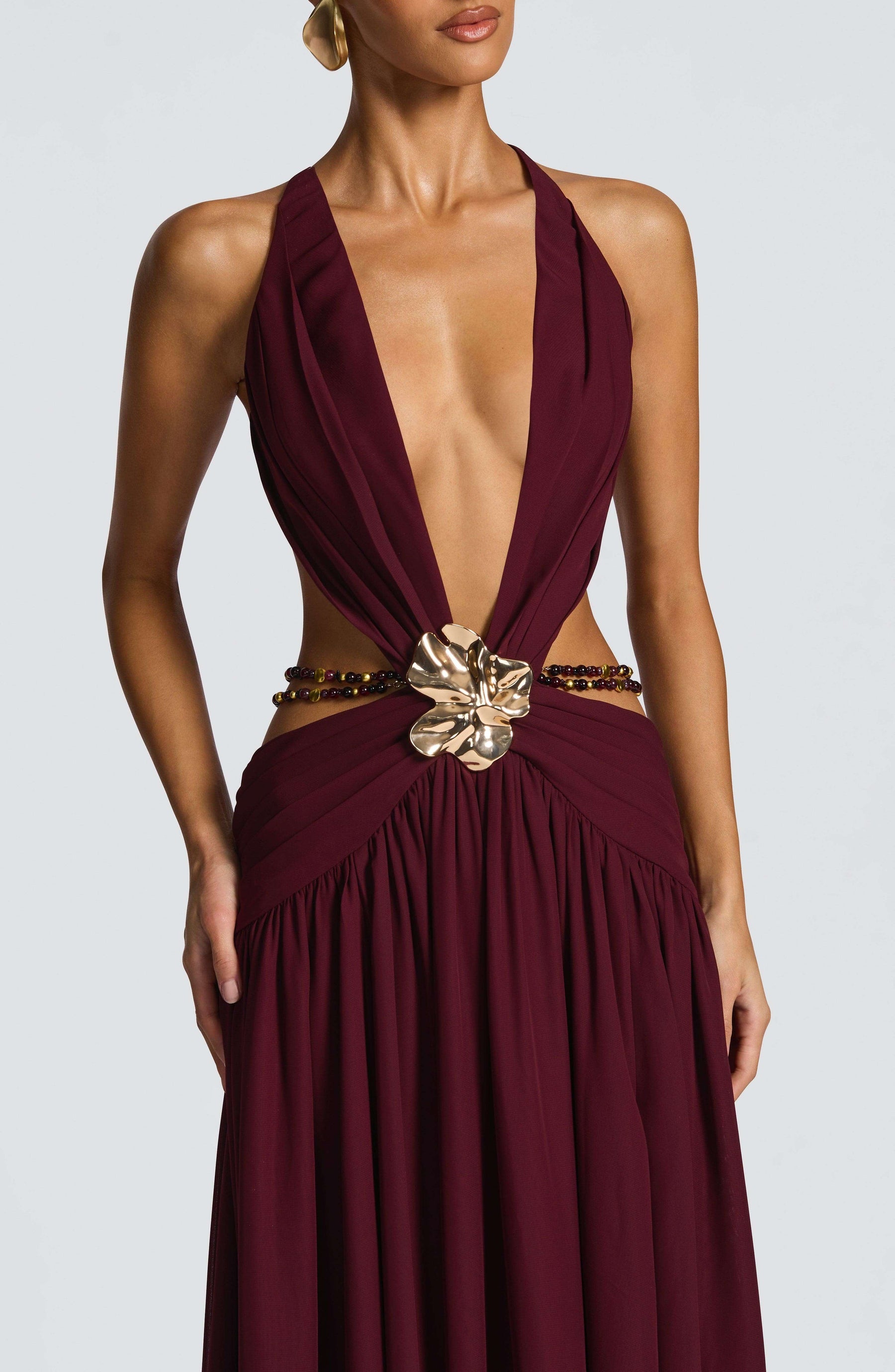 Indianna Maxi Dress - Cherry Lacquer Ryvelle