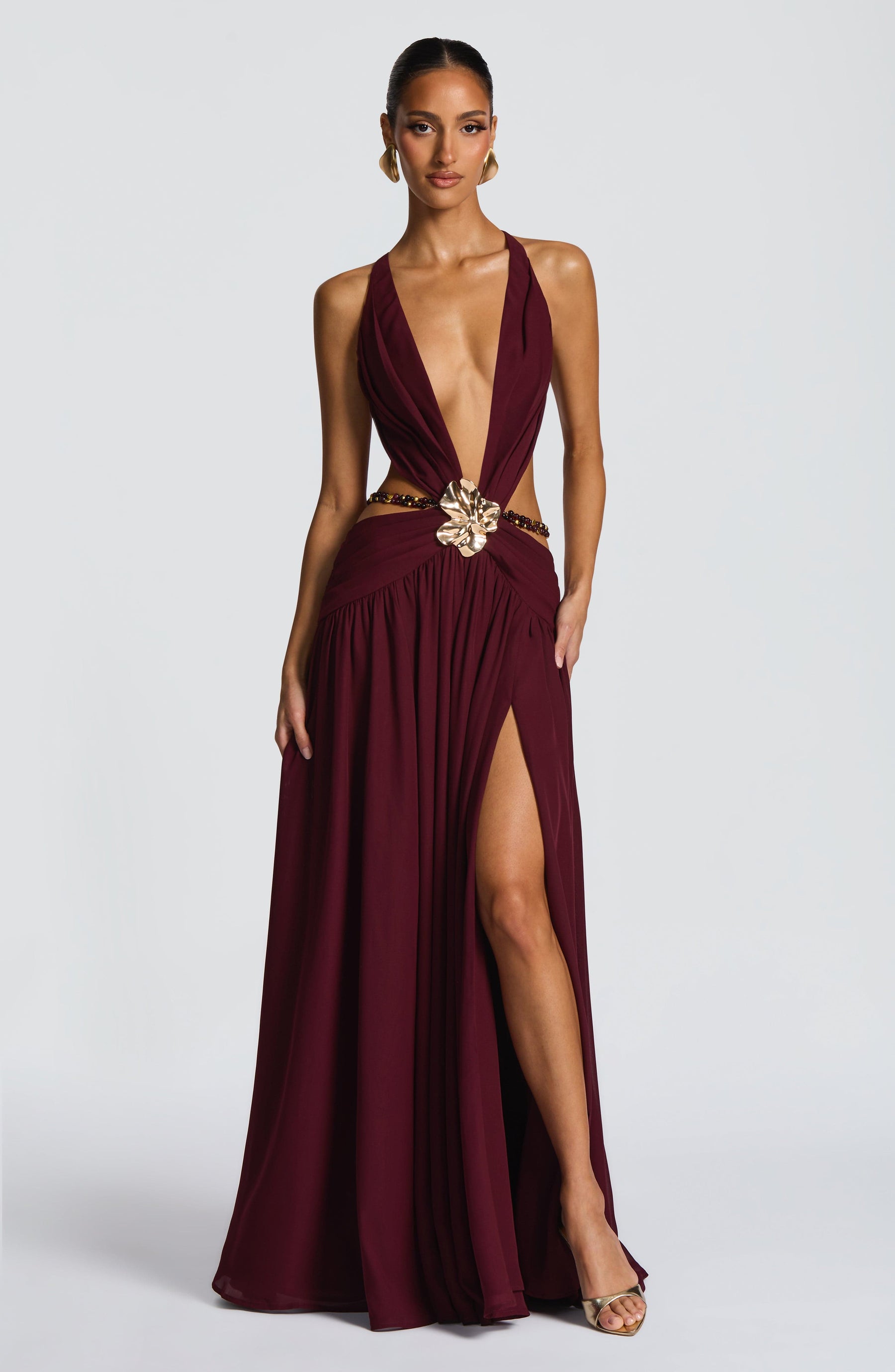 Indianna Maxikleid - Cherry Lacquer